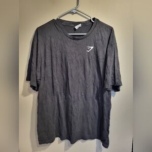 Gymshark Black Short Sleeve Tee, Size Large